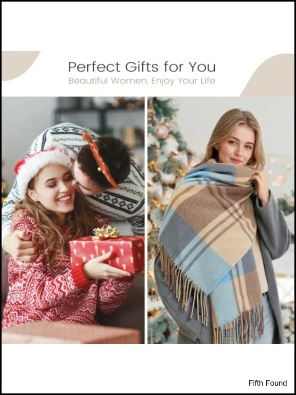 Soft Plaid Winter Scarf for Women 78.7x27.6 Oversized Tassel Wrap